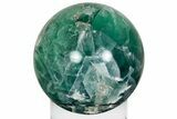 Polished Green & Purple Fluorite Sphere - Mexico #227220-2